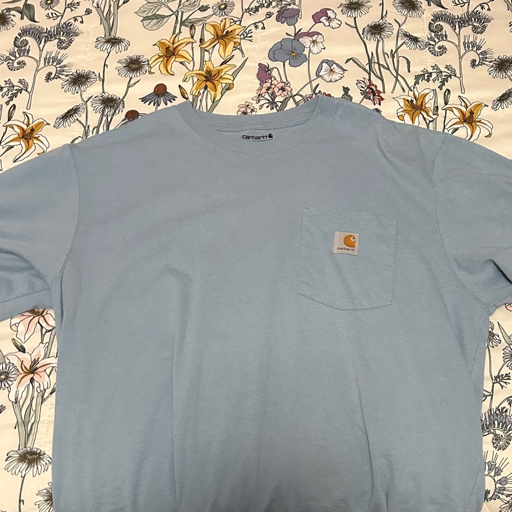 Carhartt Men's Light Blue Short Sleeve Tee